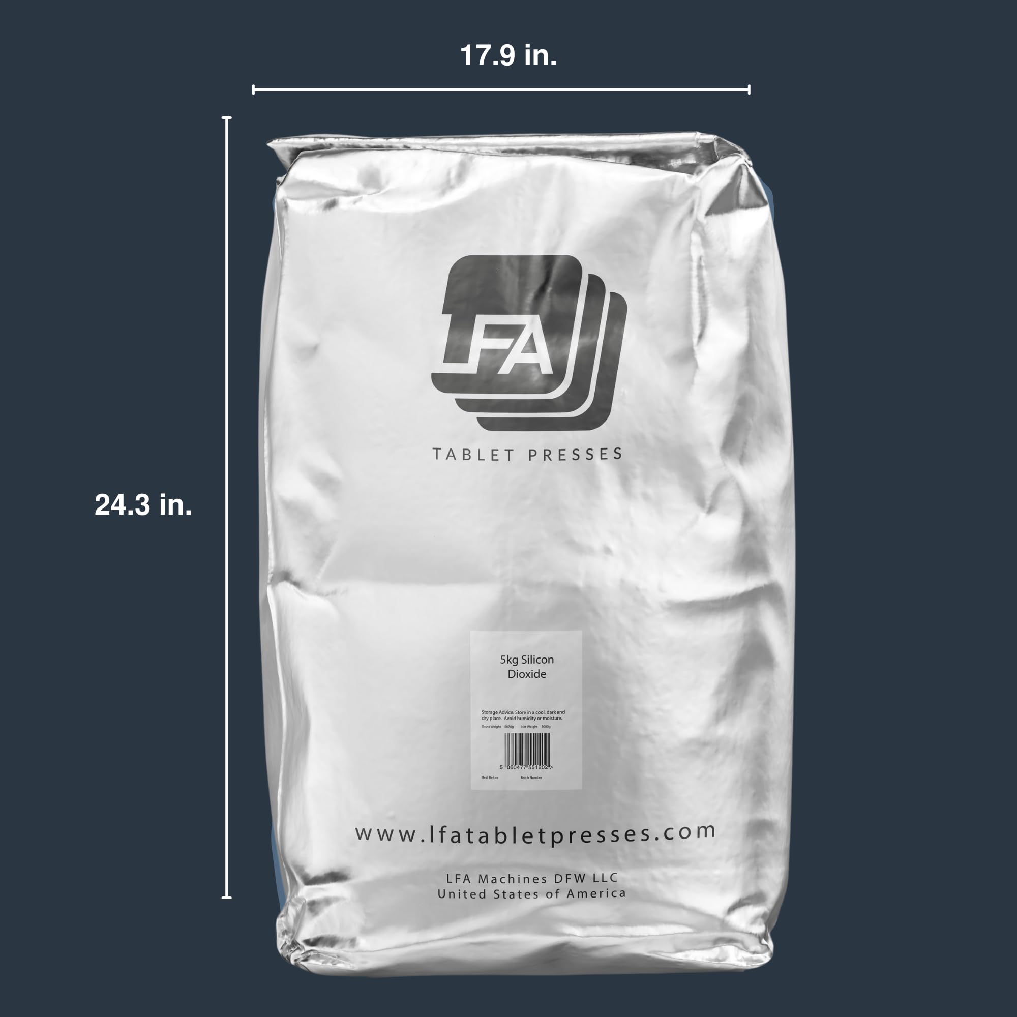 LFA moisture-absorbing glidant for tablet presses in action
