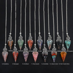 LHJ aquamarine pendant supports dowsing rituals with positive energy near spaces.