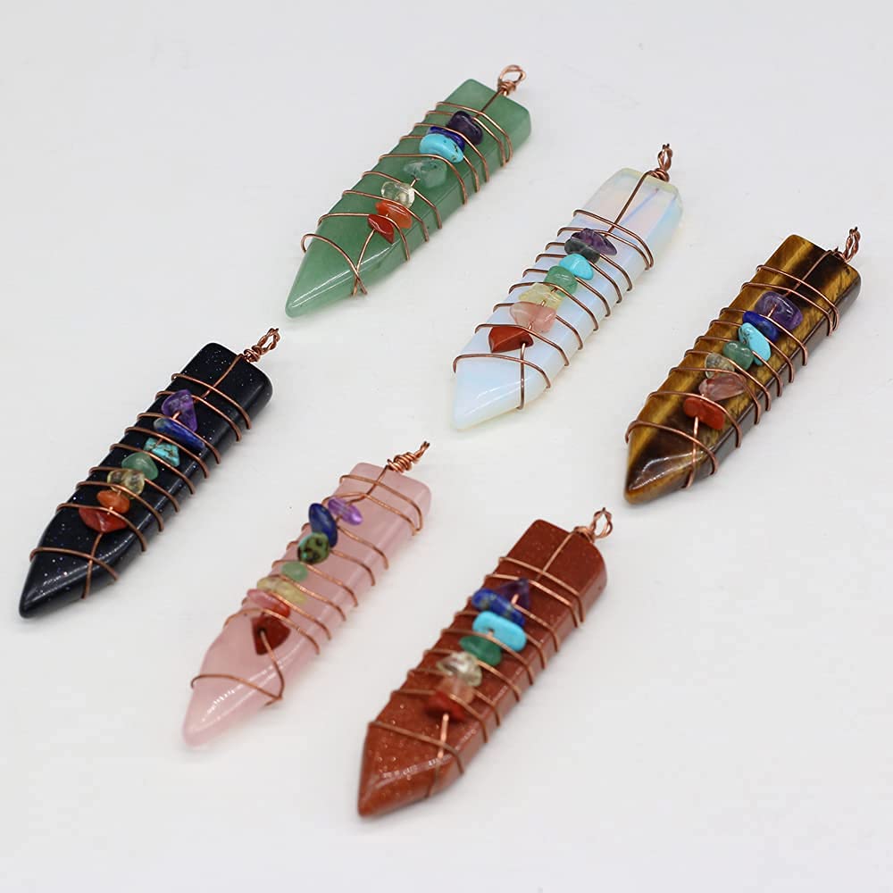 LHJ mixed crystal pendants in varied colors for necklaces and charms.