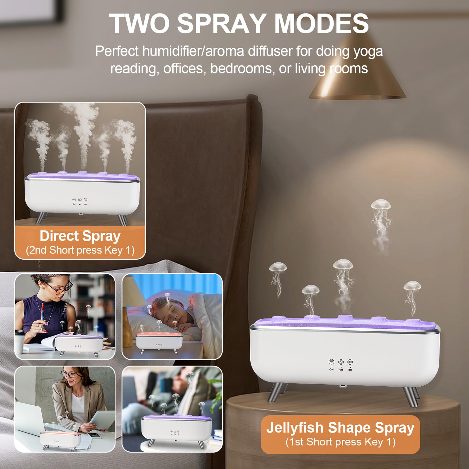 LIARTY diffuser touch panel and remote enable easy control