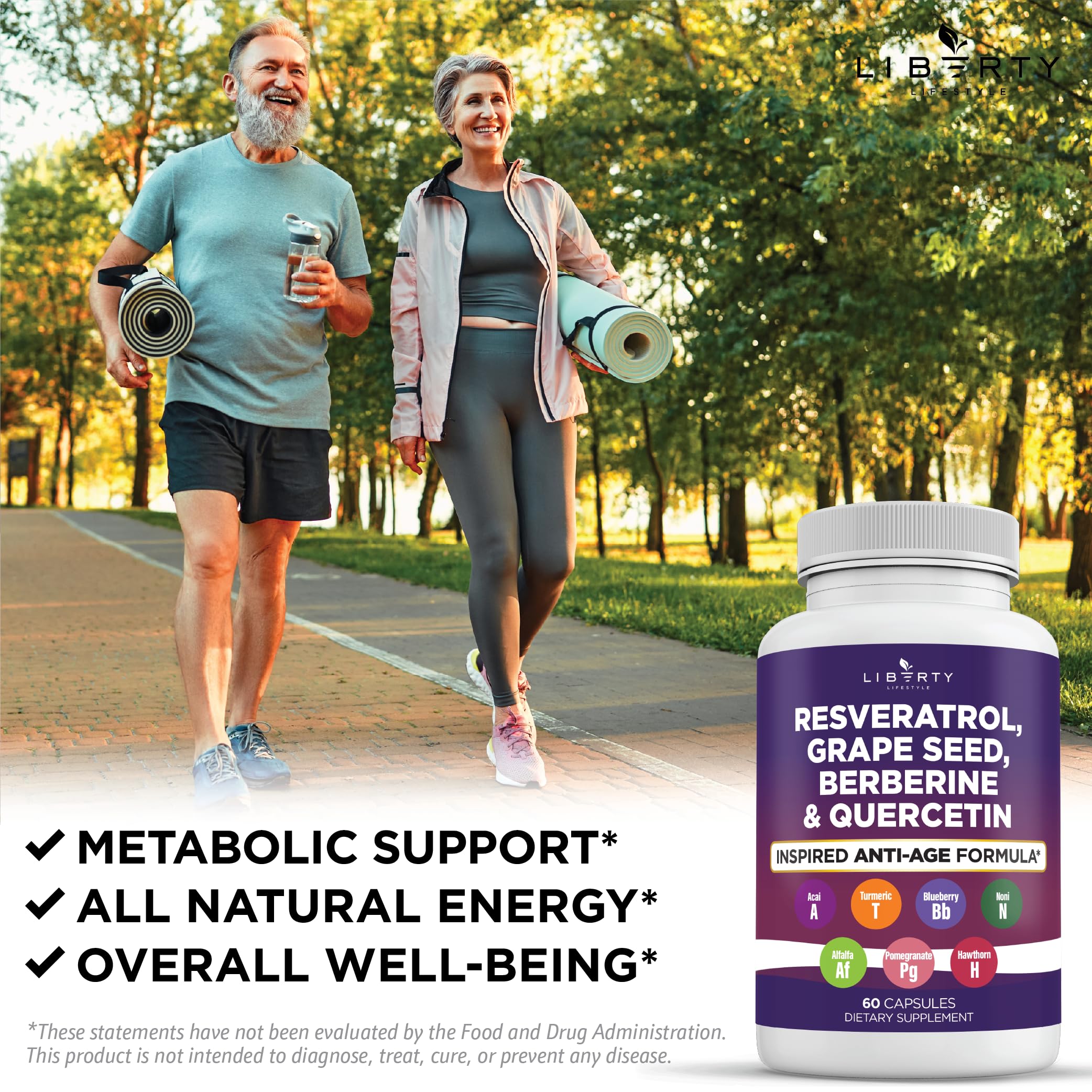 Liberty Lifestyle capsules close-up illustrating simple, everyday supplementation.