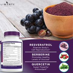 Liberty Lifestyle Noni extract bottle showing natural vitamins and phytonutrients.