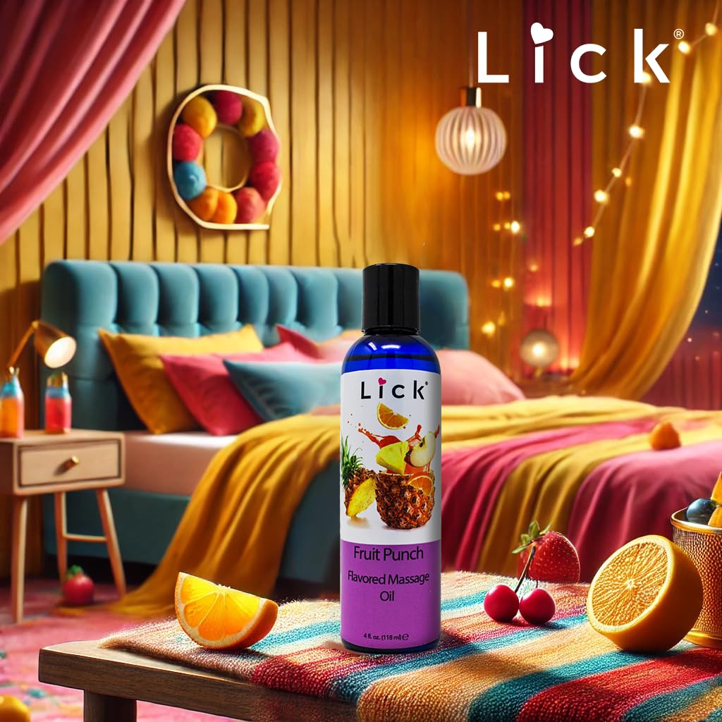 LICK Fruit Punch glide over skin with a non-sticky, smooth feel.