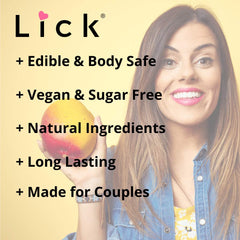LICK mango oil warming sensation during massage session.