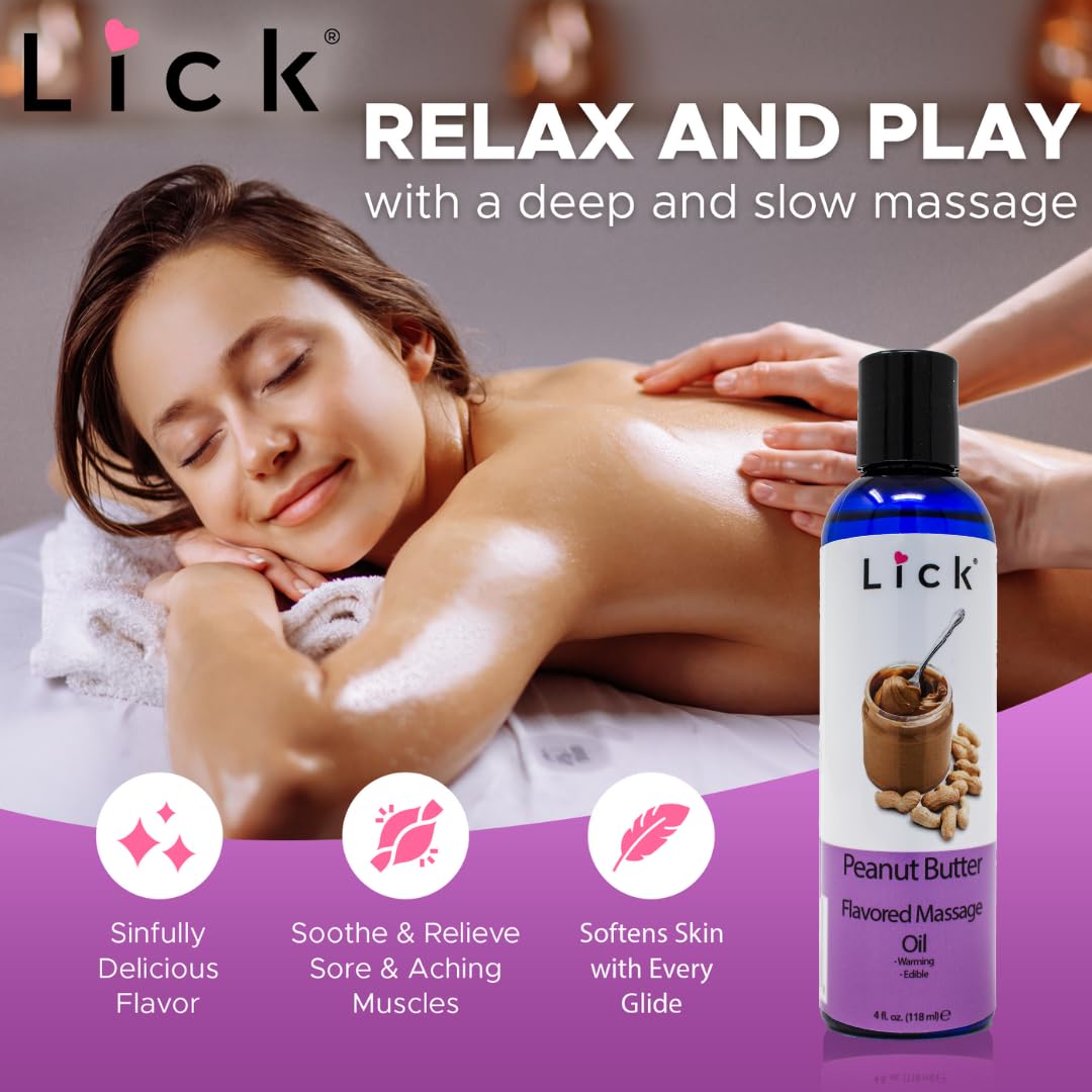 LICK natural almond and coconut oils provide a gentle, sugar-free glide.