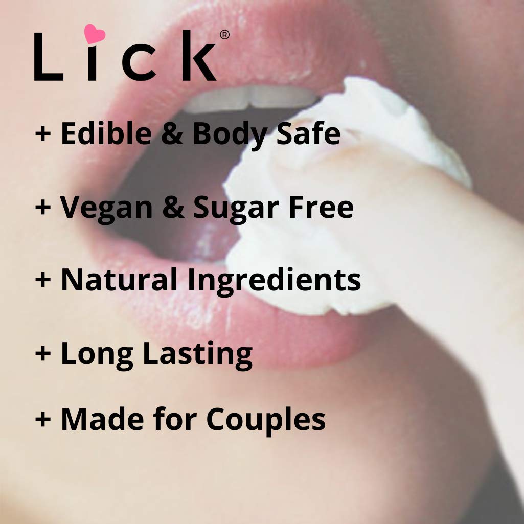 LICK vitamin E enriched massage oil texture highlighting skin nourishment.