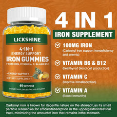 Closeup of Lickshine gummies showing chewy texture and color