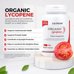 Licofarma Organic Lycopene capsules ready for daily wellness routine