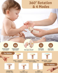 Lima de uñas 2 en 1 con luz automática de Lictin para uñas de bebé