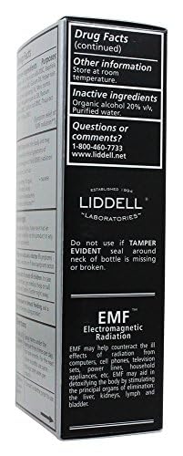 Dosing chart for Liddell EMF spray
