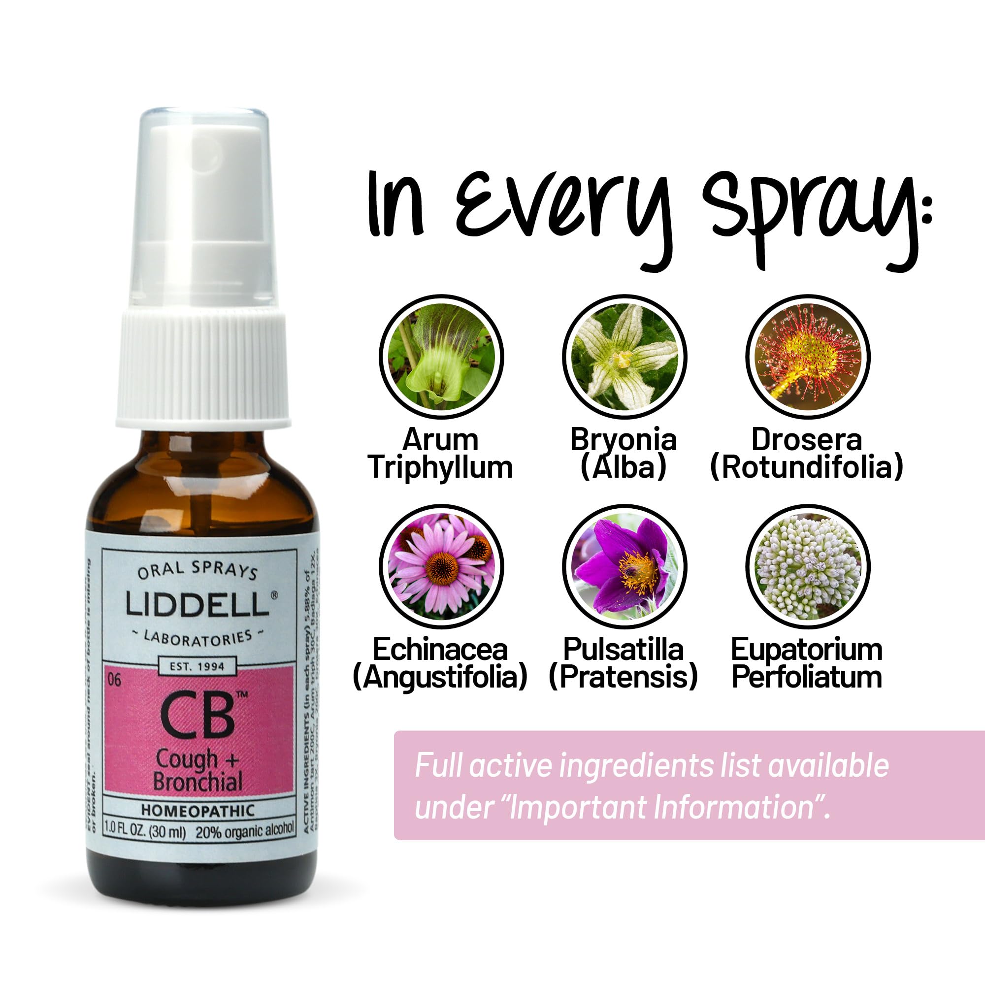 Liddell packaging box and bottle highlighting quality and purity