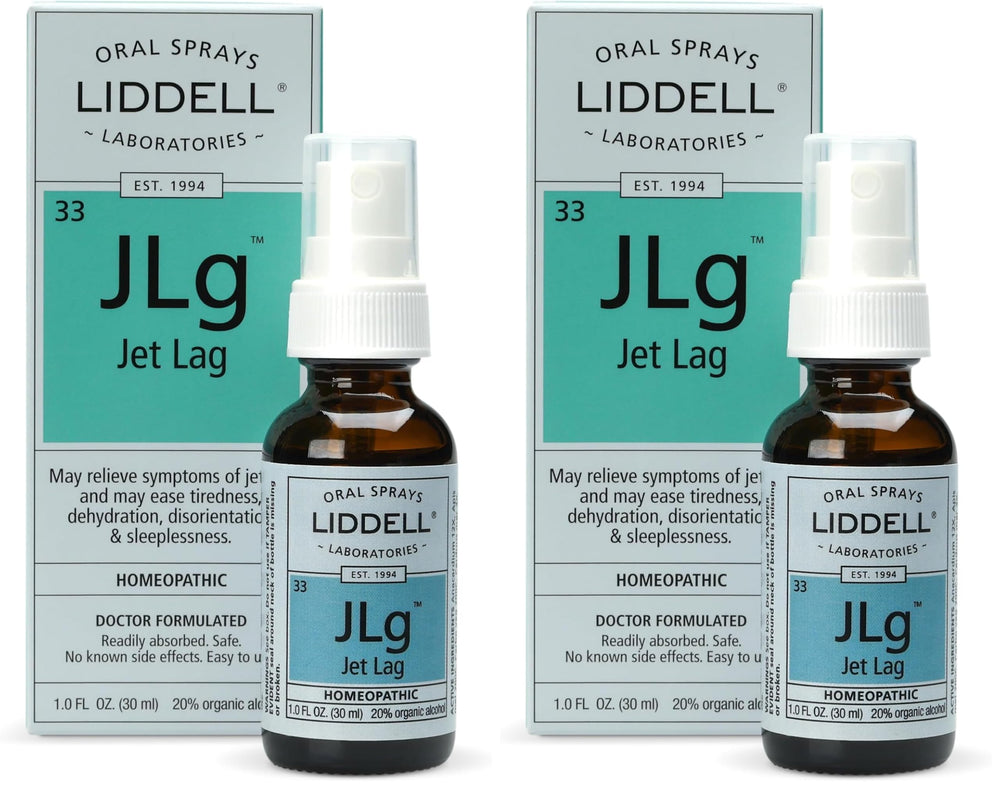 Liddell Jet Lag Remedy bottle front view for on-the-go relief