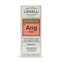 Liddell Letting Spray Go Anger label closeup shows branding.