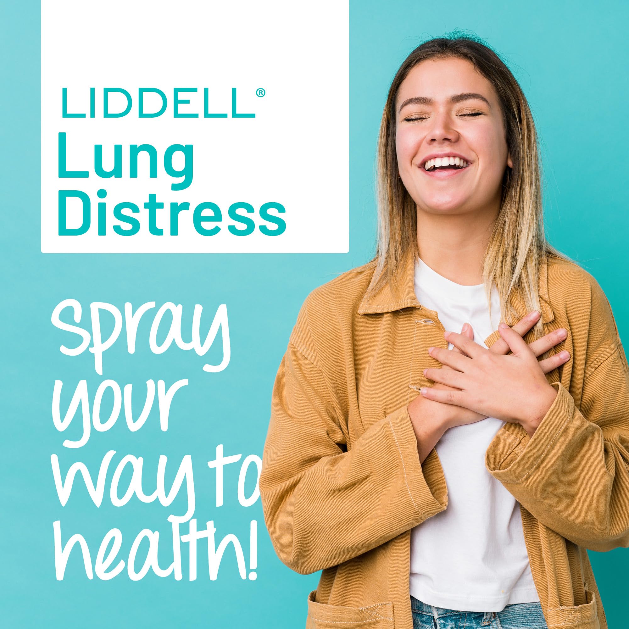 Liddell Lung Distress label closeup emphasizes natural, doctor-formulated ingredients