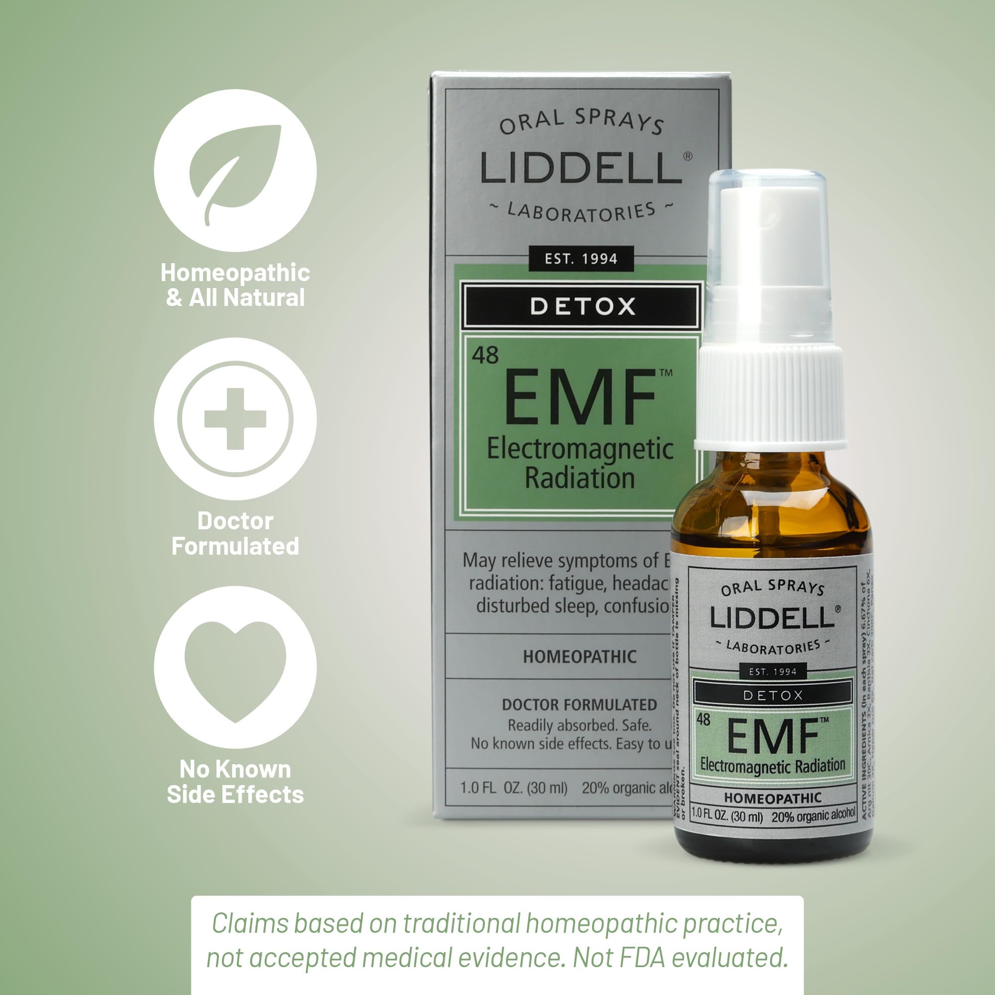 Liddell spray demonstrates quick absorption under the tongue