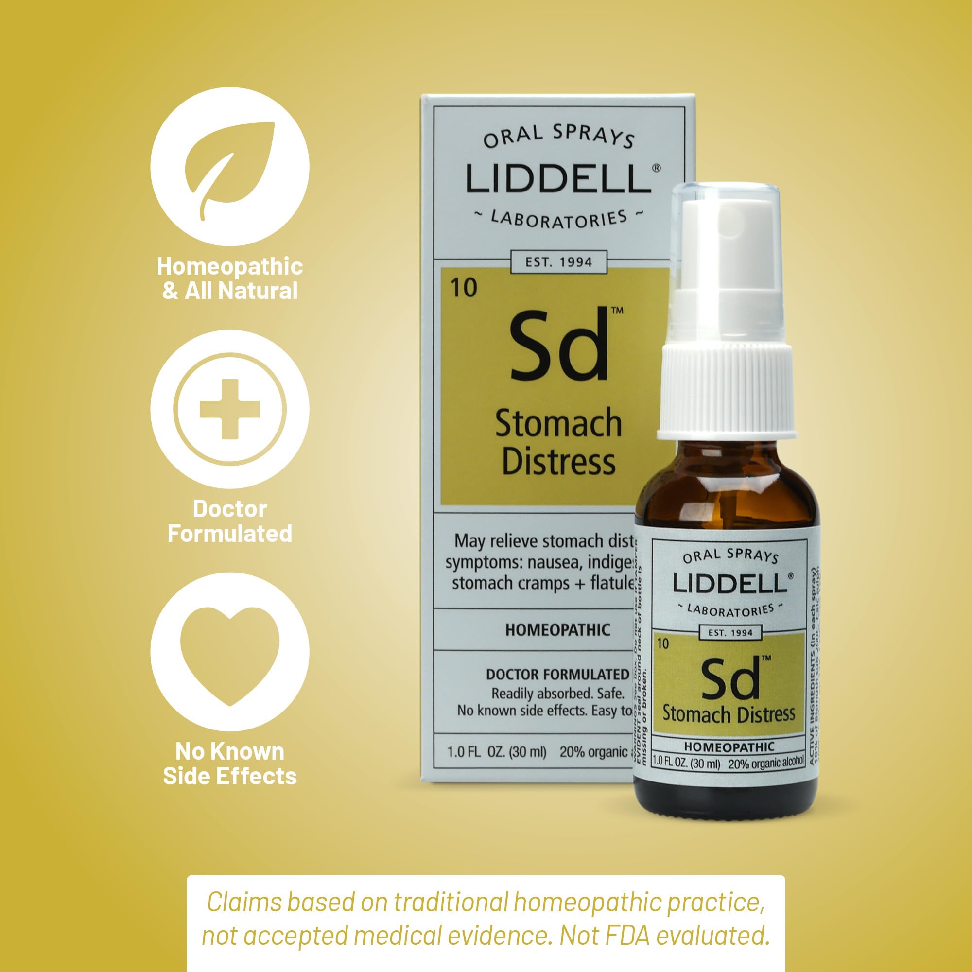 Liddell quick absorption oral spray ready for use under tongue
