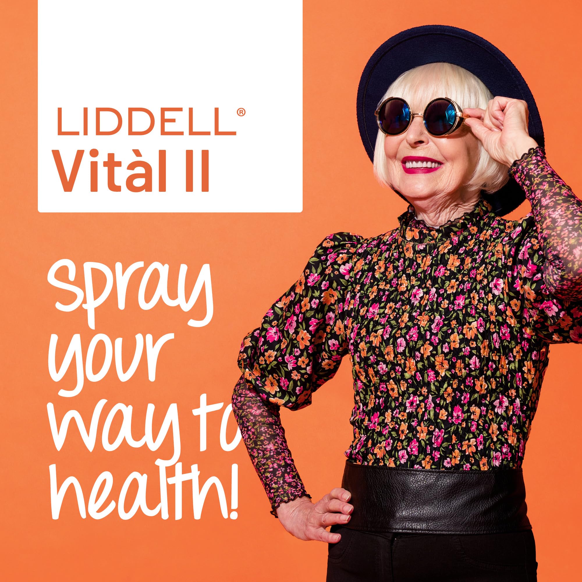 Vital II dosing illustration with under-tongue spray for adults
