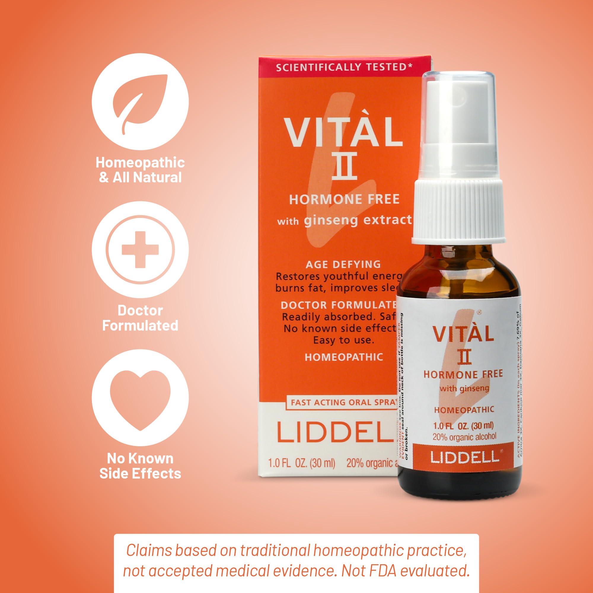 Made-in-USA seal on Vital II bottle emphasizing quality