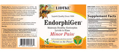 Lidtke Endorphigen bottle top view on clean surface.