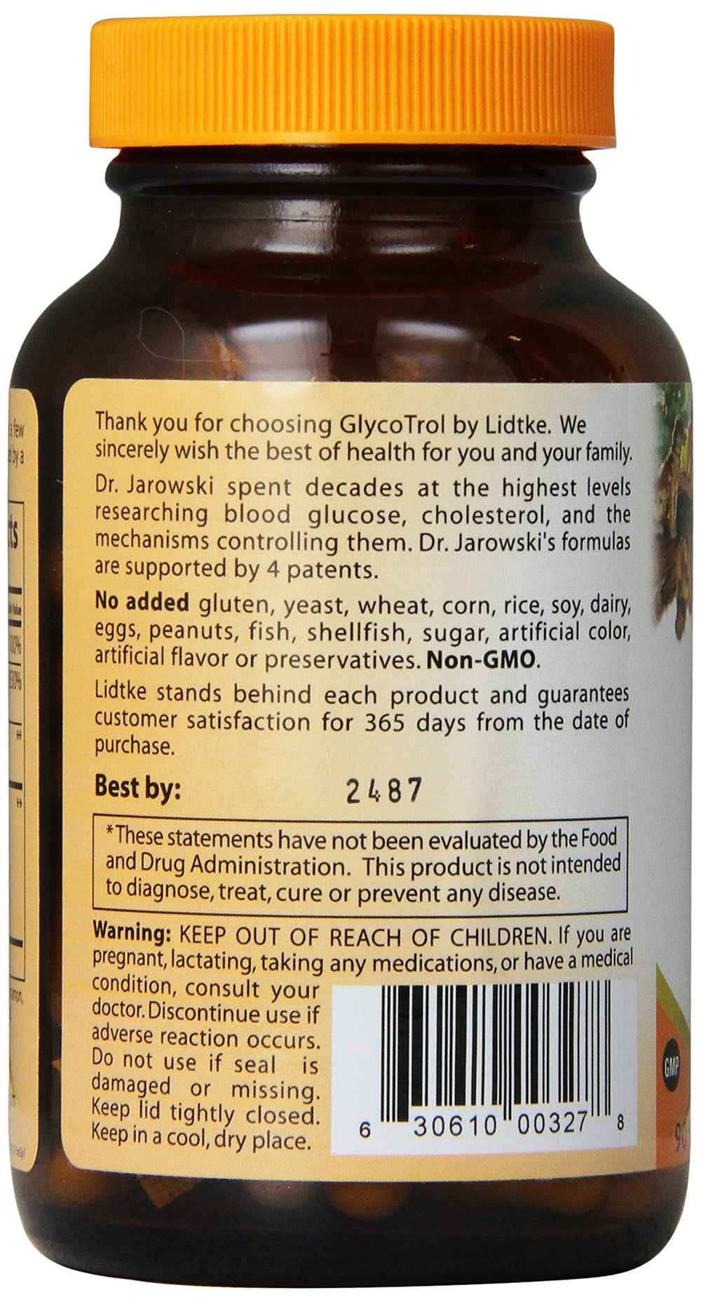 Glycotrol capsules close-up highlighting convenient daily intake