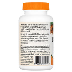 Close-up of Lidtke L-Tryptophan capsules highlighting capsule form for daily use.