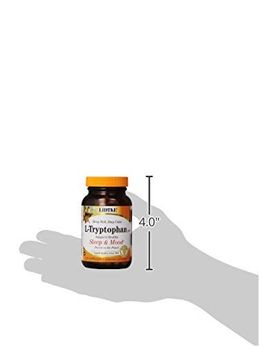 Ingredient panel highlighting L-Tryptophan on packaging.
