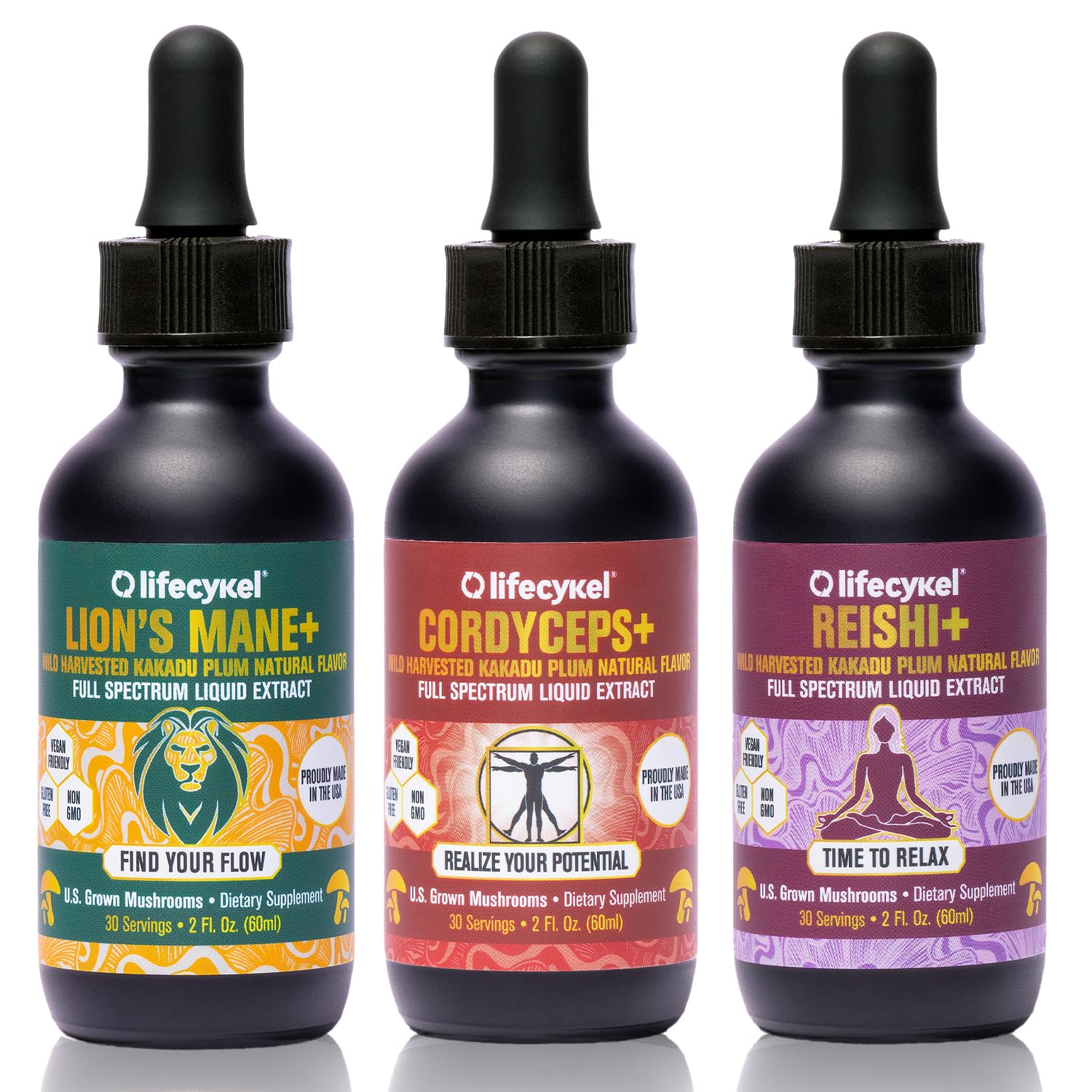 Life Cykel Athletes Pack bottle shows full-spectrum tincture for daily energy and focus.