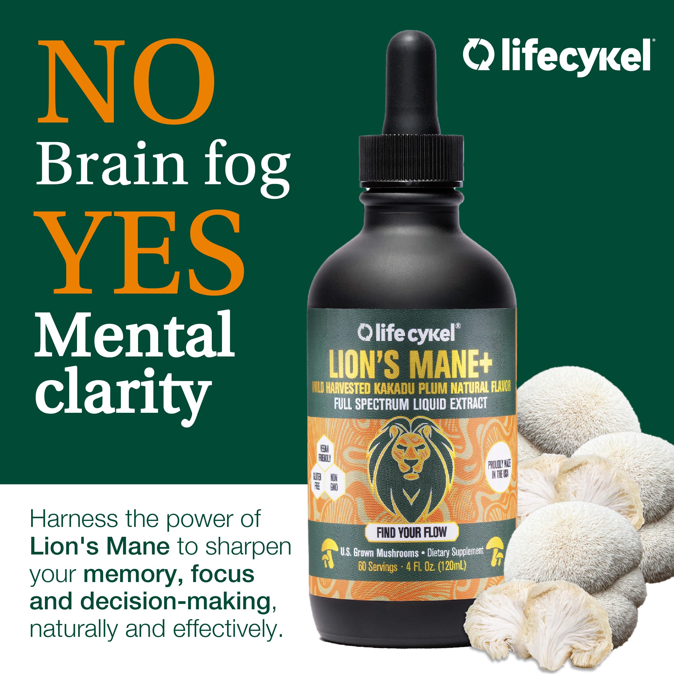 Life Cykel triple-extract blend with Kakadu Plum in focus for immune-support notes.