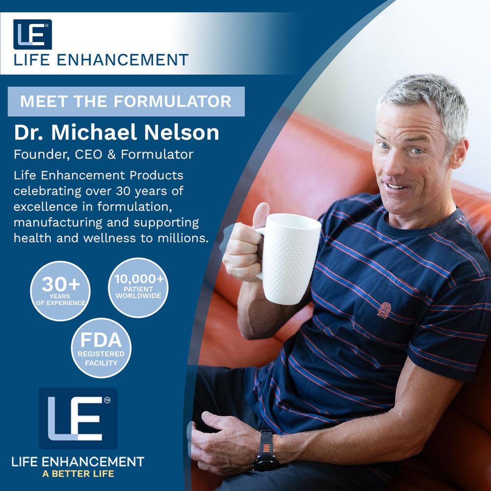 Life Enhancement GalantaMind packaging conveys trust in a brain health supplement.