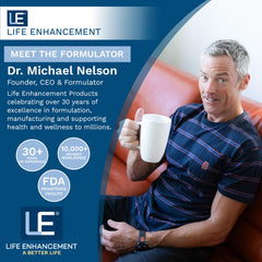 Life Enhancement GalantaMind packaging conveys trust in a brain health supplement.
