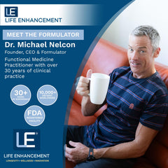 Life Enhancement Radical Shield dosage chart illustrating a week-by-week intake plan