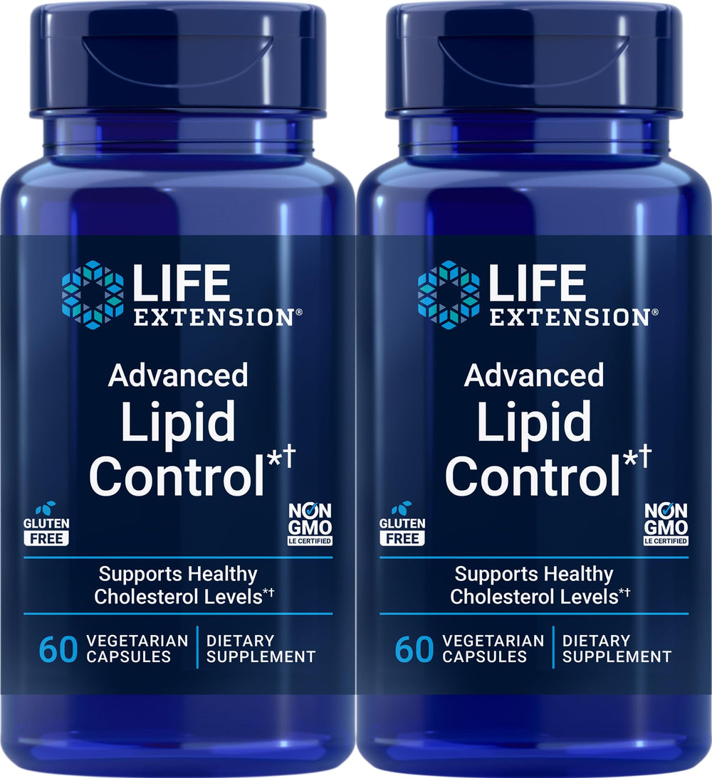 Life Extension Advanced Lipid Control bottle with capsules for daily use and support