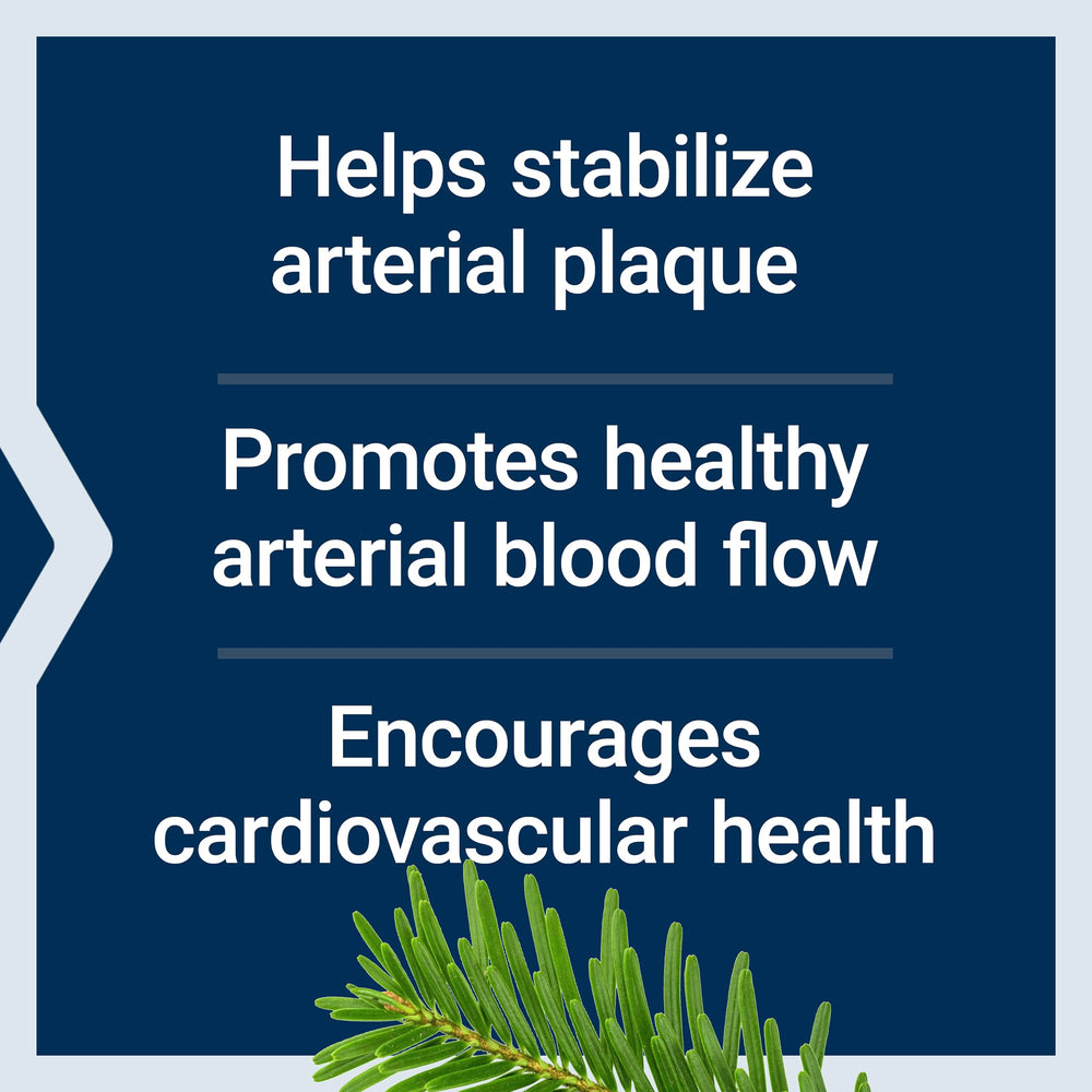 Life Extension Arterial Protect Pycnogenol pine bark extract label detail supporting vascular health