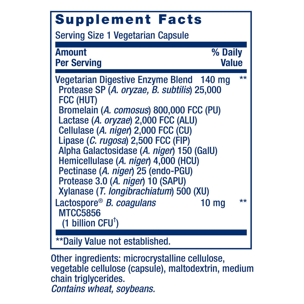 Life Extension B. coagulans probiotic bottle emphasizes gut-friendly probiotic support.