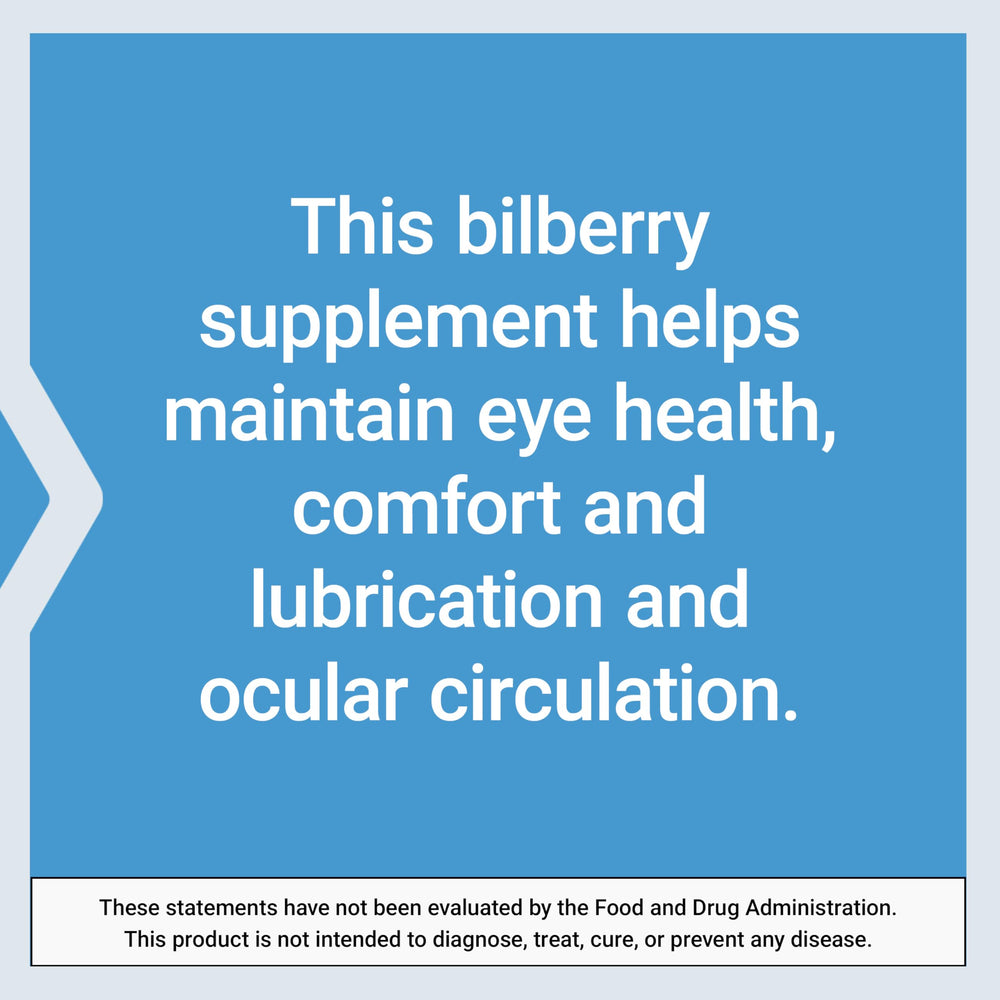 Life Extension Bilberry European Extract manufactured in the USA