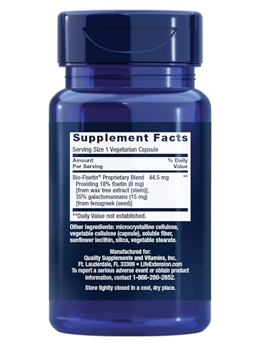 Bio-Fisetin capsule close-up, smooth texture for daily use