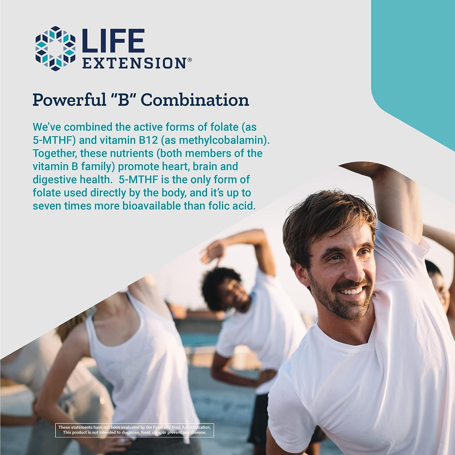 Life Extension BioActive Folate & B12 vegetarian capsules showcase vegan-friendly formula