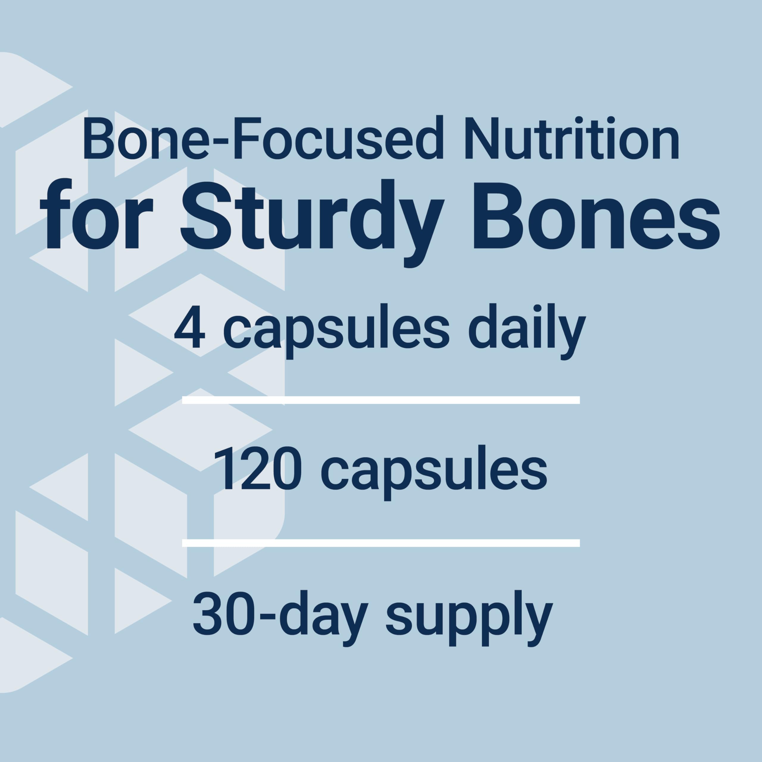 Life Extension Bone Restore bottle with D3 and K2 noted for calcium utilization.