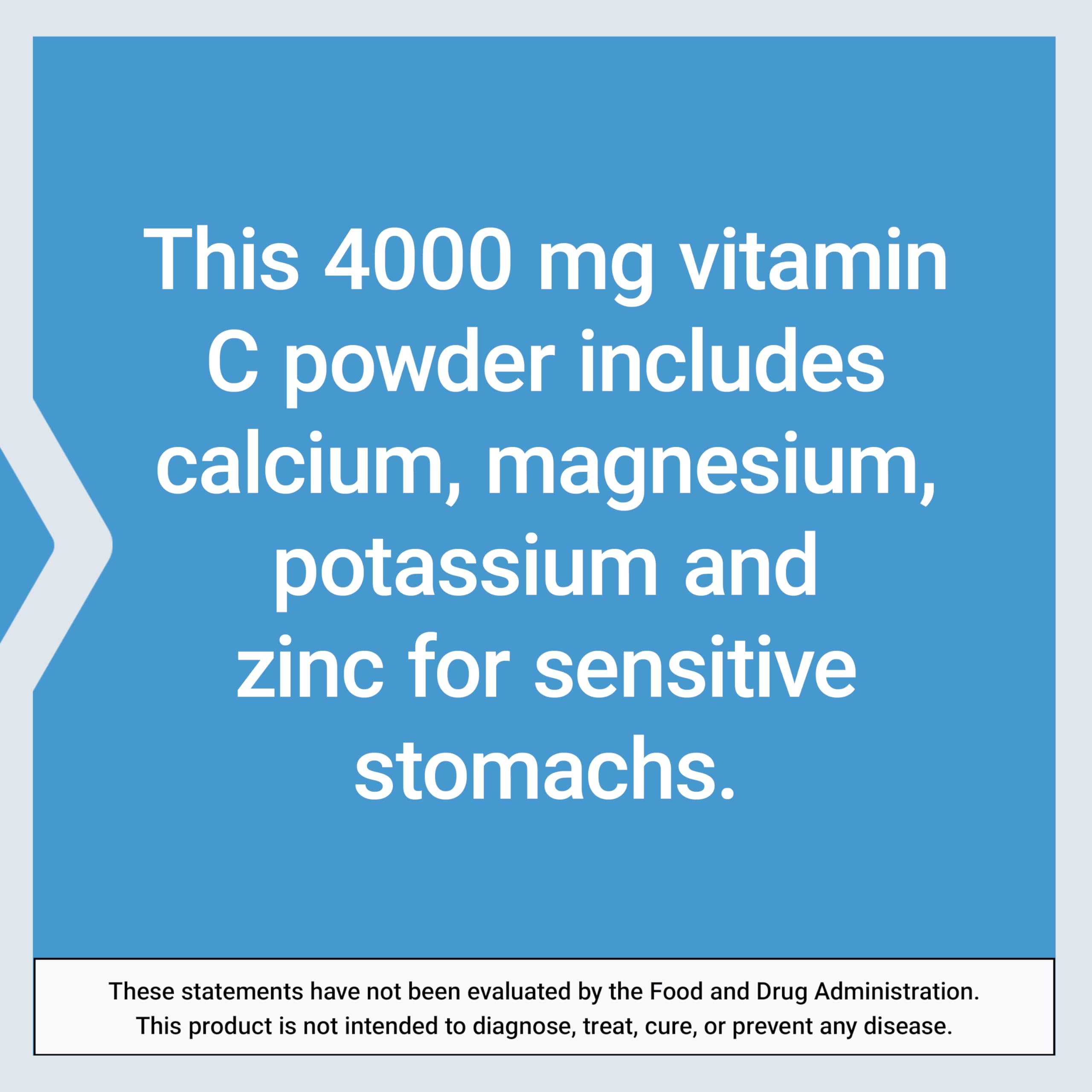 Life Extension Buffered Vitamin C Powder ingredients panel highlight