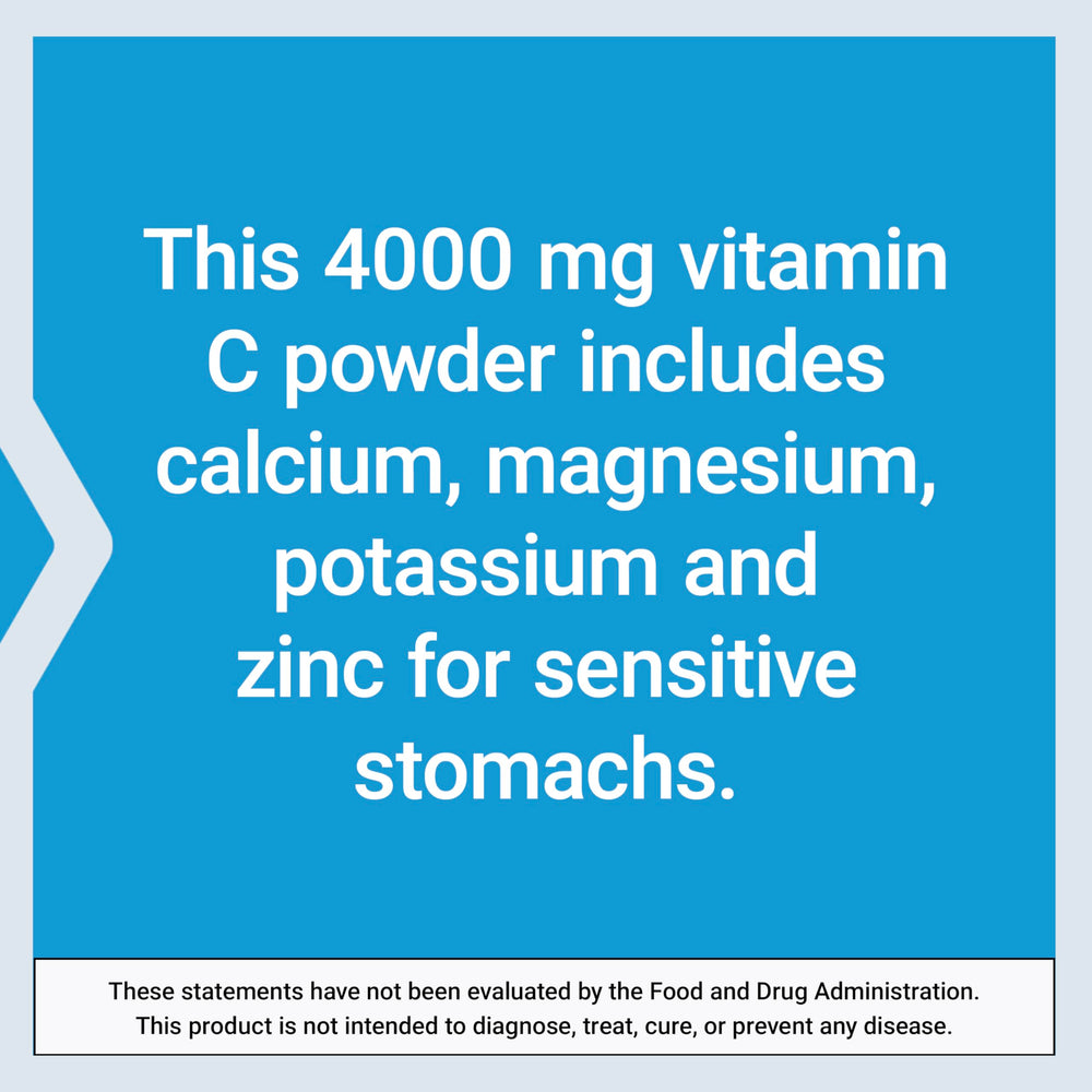 Life Extension Buffered Vitamin C Powder ingredients panel highlight