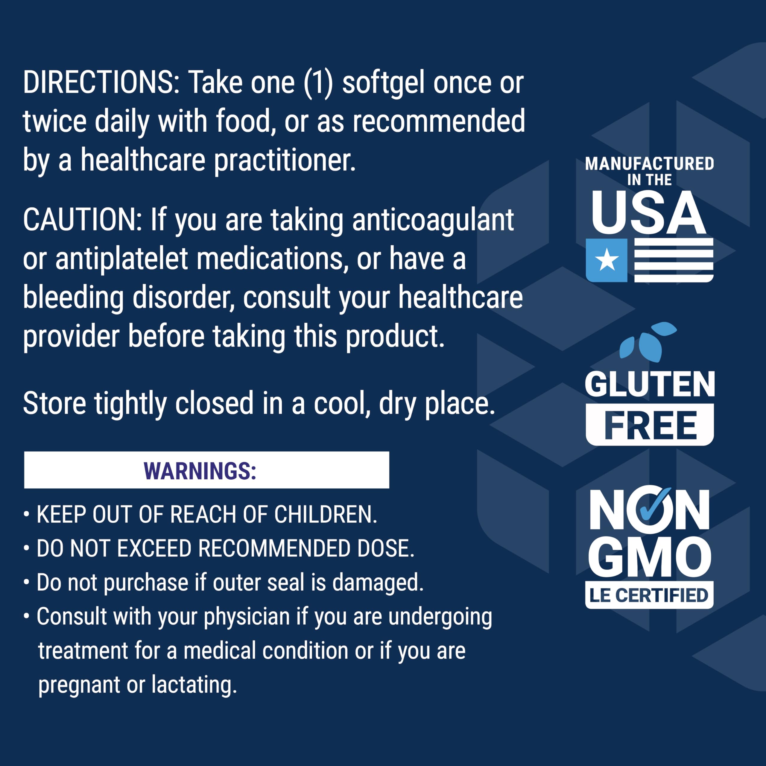 Life Extension certificate of analysis indicates product transparency