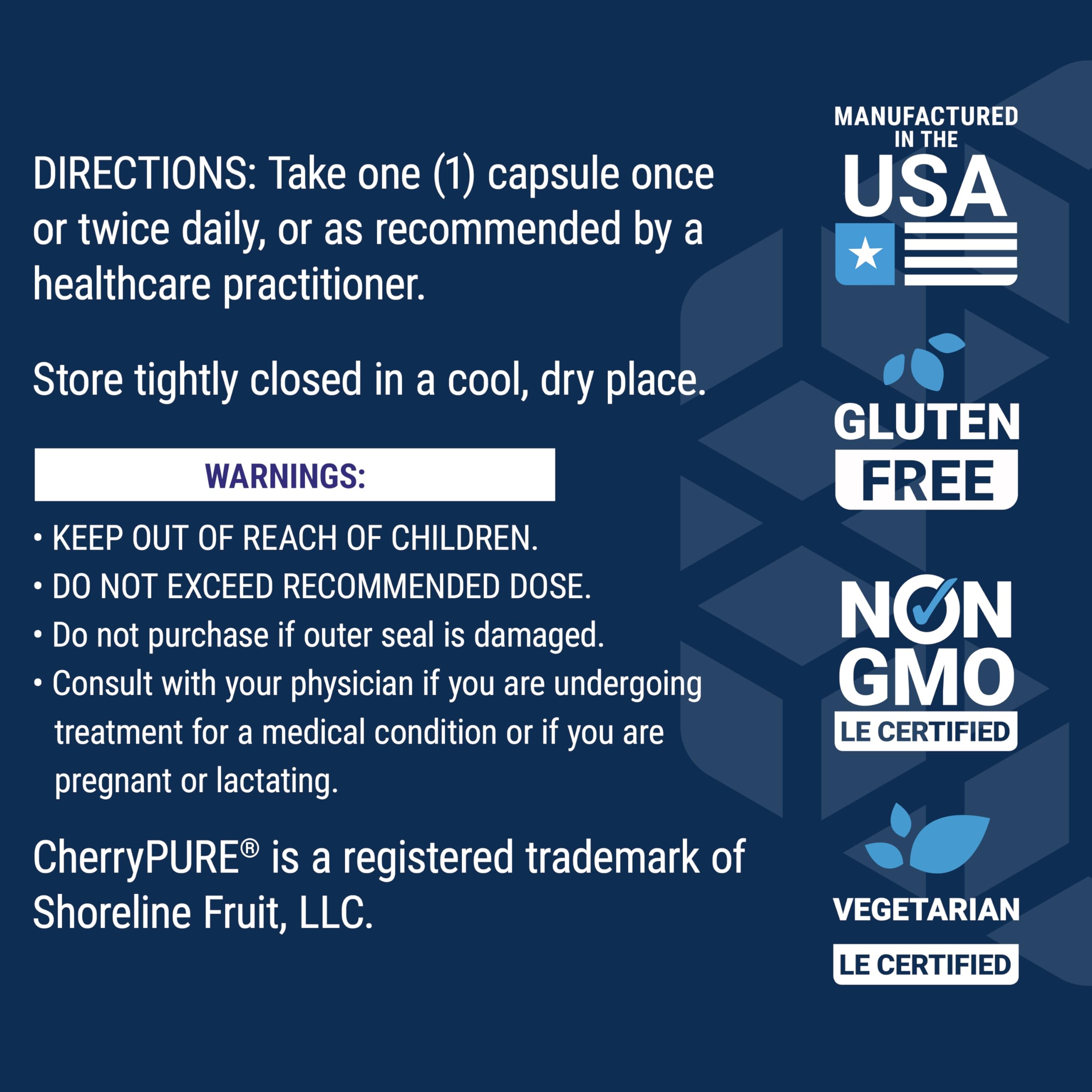 Life Extension Certificate of Analysis sticker indicating ingredient transparency