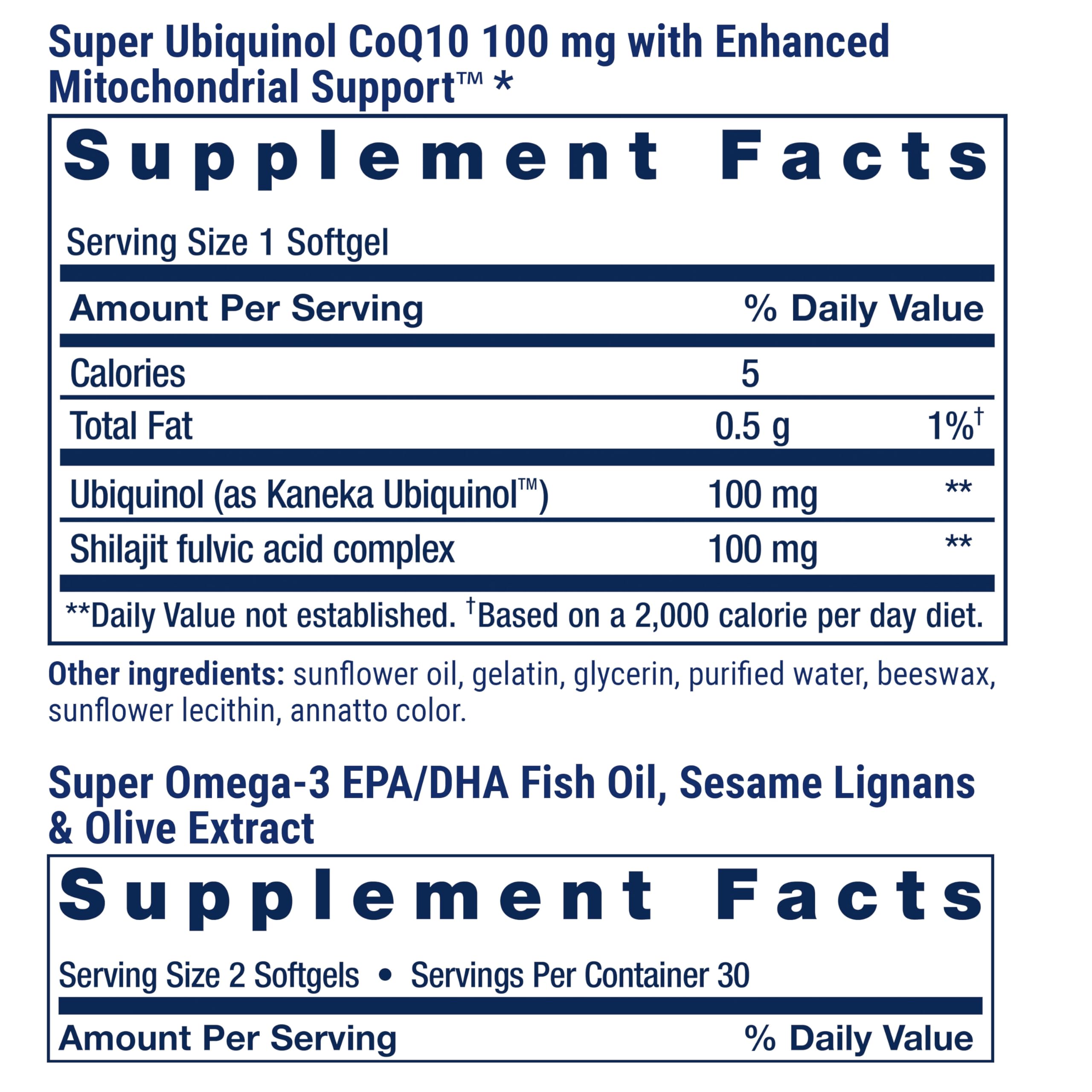 Life Extension Super Ubiquinol CoQ10 for mitochondrial support and energy