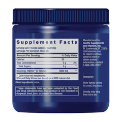 Life Extension D-Ribose Powder scoop dissolves easily for convenient intake with meals.