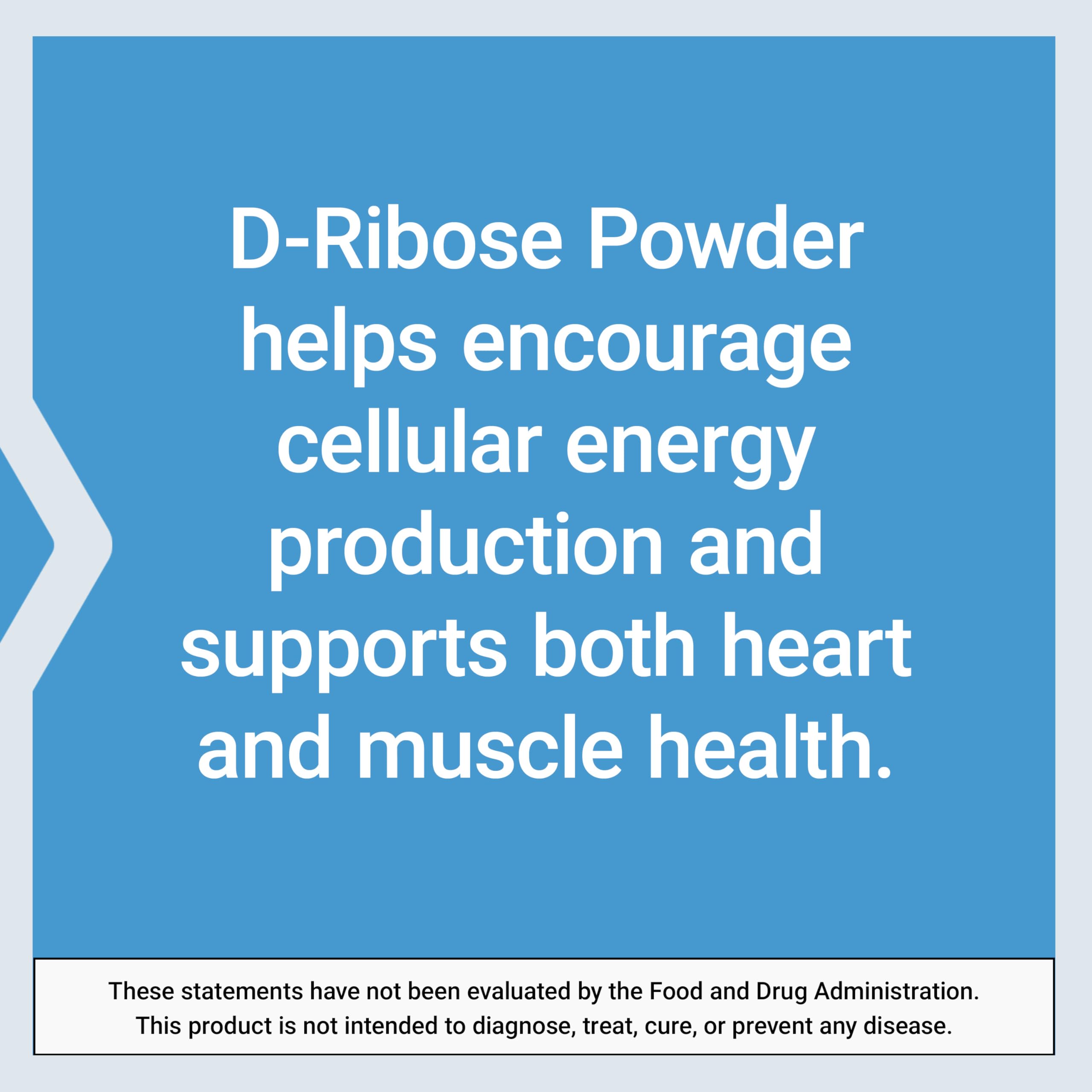 Life Extension D-Ribose Powder offers a naturally mildly sweet taste.