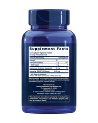 Life Extension D-Ribose Tablets label highlights gluten-free non-GMO vegan ingredients