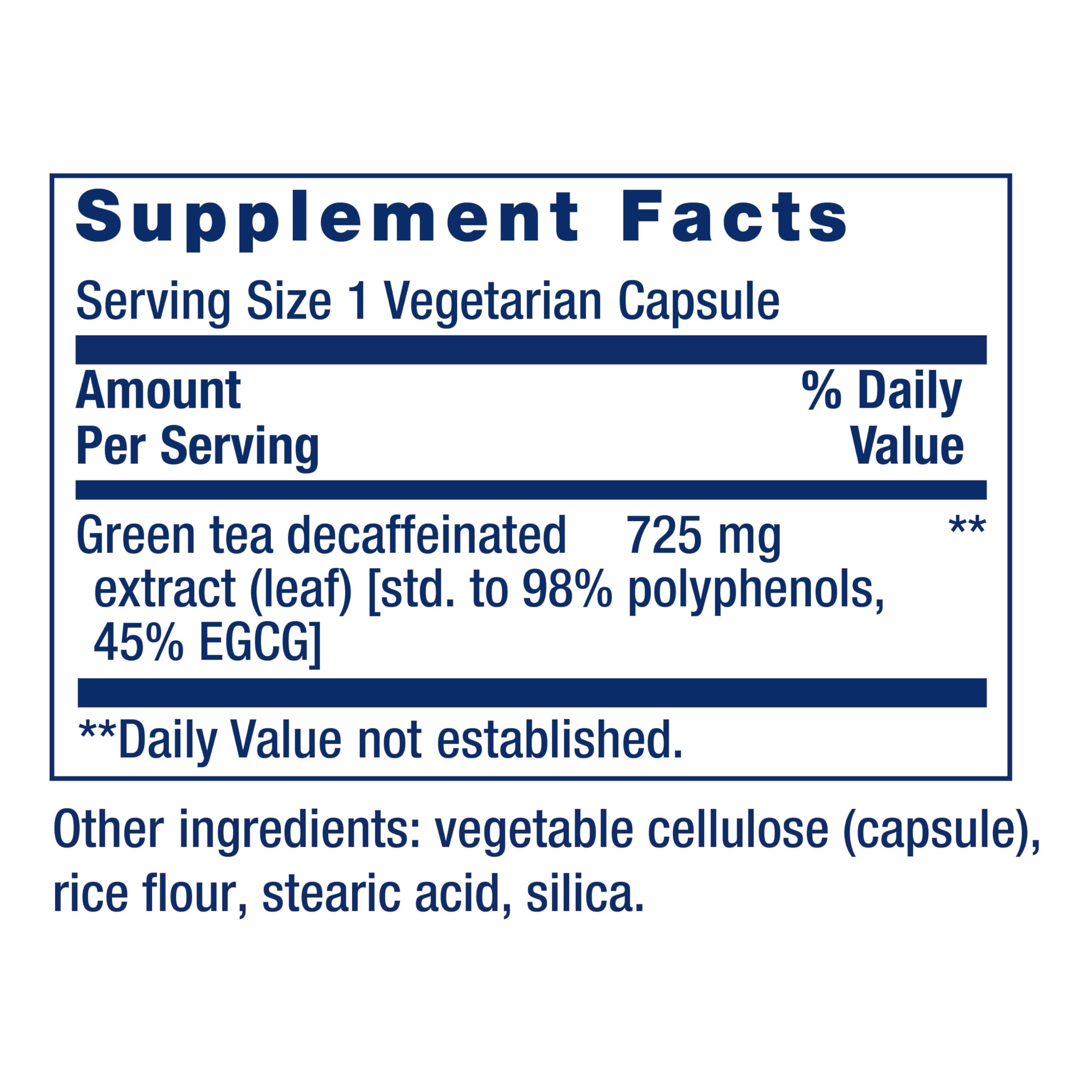 Life Extension label close-up highlights 725 mg polyphenol content