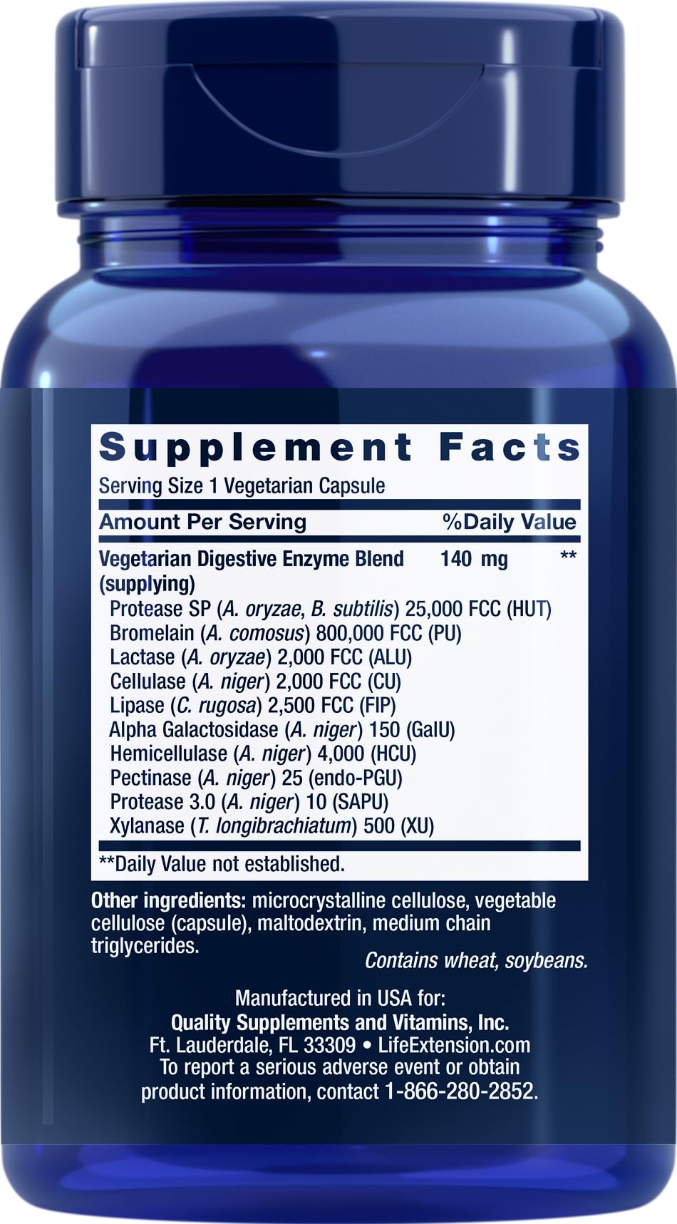 Life Extension Enhanced Super Digestive Enzymes capsules close-up for digestion support