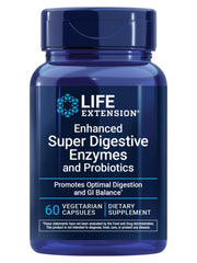 Life Extension Enhanced Super Digestive Enzymes and Probiotics bottle supports digestion and gut balance.