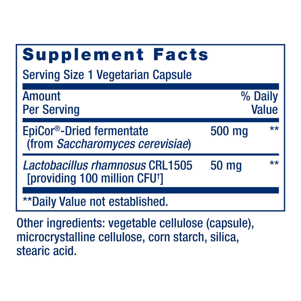 Life Extension FlorAssist Immune & Nasal Defense capsules arranged for daily immune support
